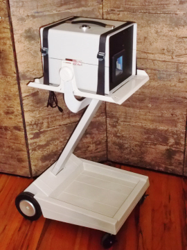 camera on
              rolling cart